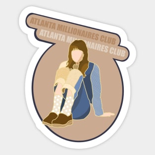 Faye Webster Atlanta Millionaires Club Design Sticker